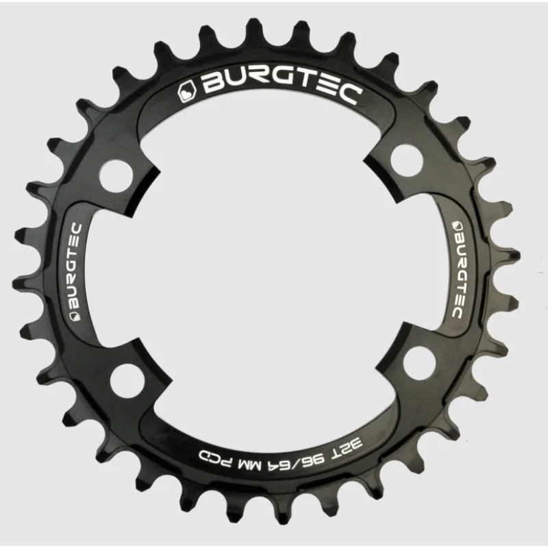 Comandă acum Pinion față pentru bicicletă BURGTEC 96/64mm PCD Thick Thin Chainring ­34T ­Burgtec Black